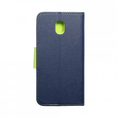 Apolis Pouzdro Fancy Book Samsung Galaxy J5 2017 tmavě modré/limetkové
