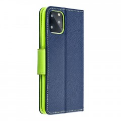 Apolis Pouzdro Fancy Book Samsung Galaxy J5 2017 tmavě modré/limetkové